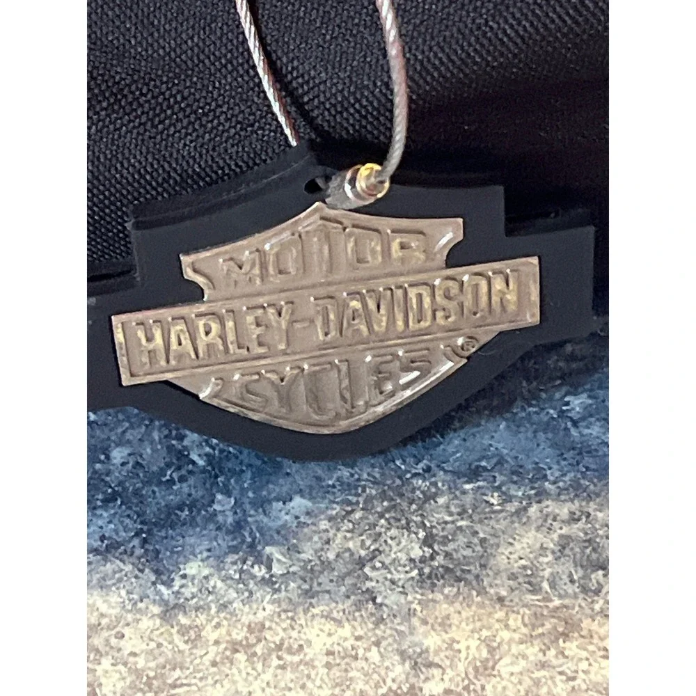 Harley-Davidson Canvas Duffle Bag / backpack Black Orange Bar & Shield Logo